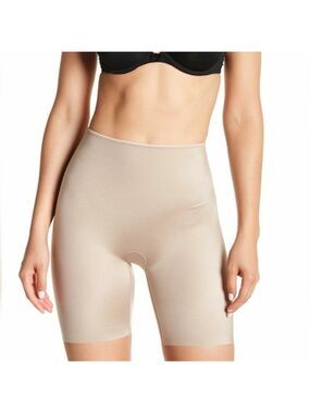 XL • SPANX • Simplicity Mid-thigh Shaper Shapewear Shorts - Nude
